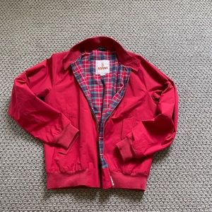 BARACUTA red Harrington jacket small